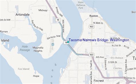 Tacoma Narrows Bridge, Washington Tide Station Location Guide