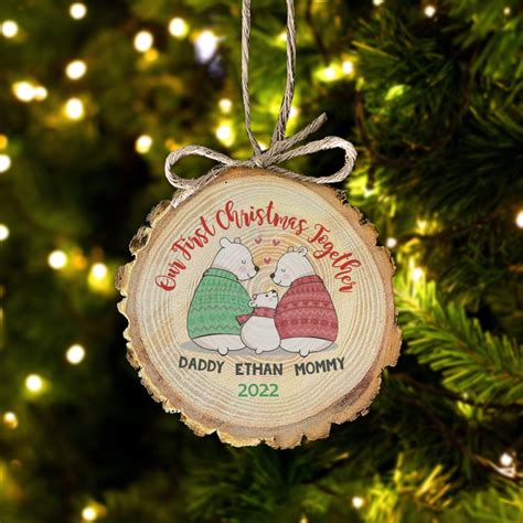 First Christmas as a Family Baby's First Christmas Ornament Daddy Mommy ...