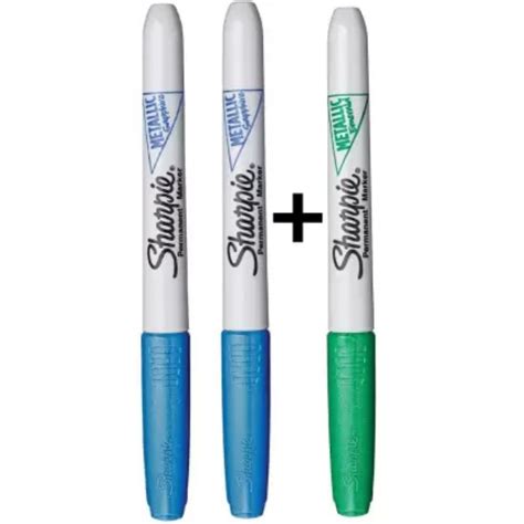 Sharpie 2+1 Metallic Assorted Colors Multicolor Marker – SCOOBOO