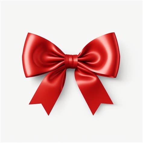 Premium Ai Image Christmas Day Red Ribbon Png Isolated On White