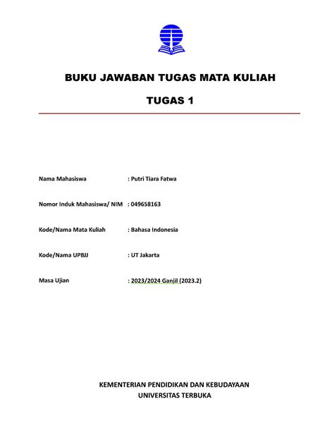 Belajar Malu Dari Putri Malu Buku Jawaban Tugas Mata Kuliah Tugas