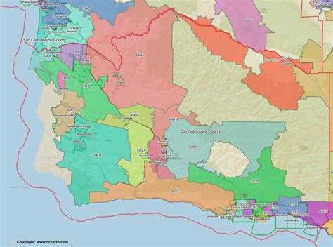 Santa Barbara ZIP Codes Map — Santa Barbara County, California
