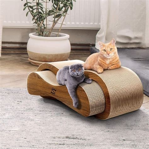 Scratchme Cat Scratching Post Lounge Relaxing Bed Cat Scratcher