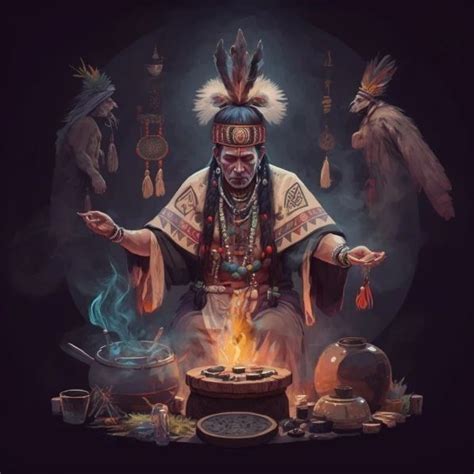 Shaman Ceremony in 2024 | Native american shaman, Shamanism art, Native ...