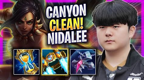 CANYON IS SO CLEAN WITH NIDALEE GEN Canyon Plays Nidalee JUNGLE Vs