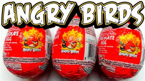 Angry Birds Eggs Surprise Шоколадные Яйца Сюрпризы Энгри Бёрдс - YouTube