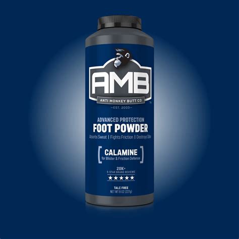 Foot Powder - Fight Foot Odor & Friction - Anti Monkey Butt