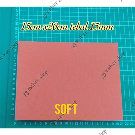 Jual Karet Press Hot Stamping Foil Lure Sponge Tahan Panas 15cm X20cm Tebal 15mm SOFT LEMBUT