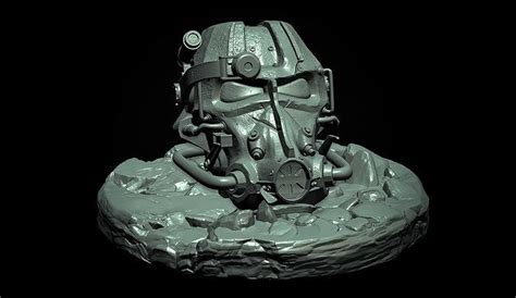 Power Armor T Helmet From Fallout D Print File D Model D