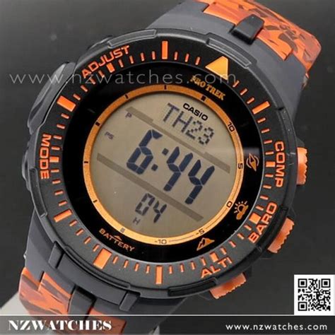 BUY Casio ProTrek Triple Sensor Solar Camouflage Sport Watch PRG 300CM