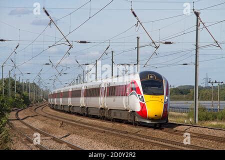 A British Rail Class 801 Azuma Train 802211 operated by Transpennine Express seen here passing ...