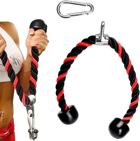 TOBWOLF 70cm Training Rope For Triceps Extensions Tricep Exercise Rope