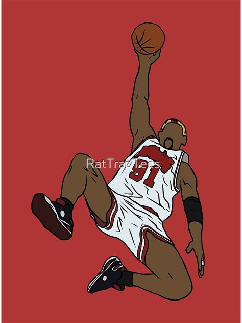 "Dennis Rodman Rebound" Poster for Sale by RatTrapTees | Redbubble