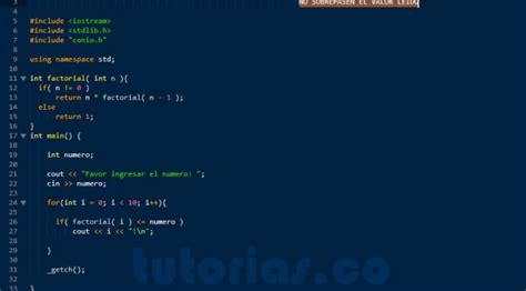 Funciones Visual C Digitos De Factoriales Validos Tutorias Co