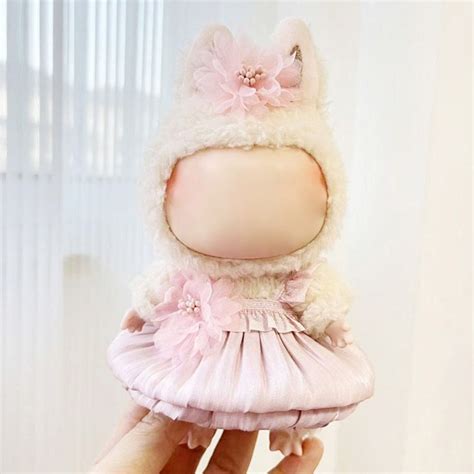 Aflru Handmade Doll Clothes Cos Gift Labubu Time To Chill Filled Doll