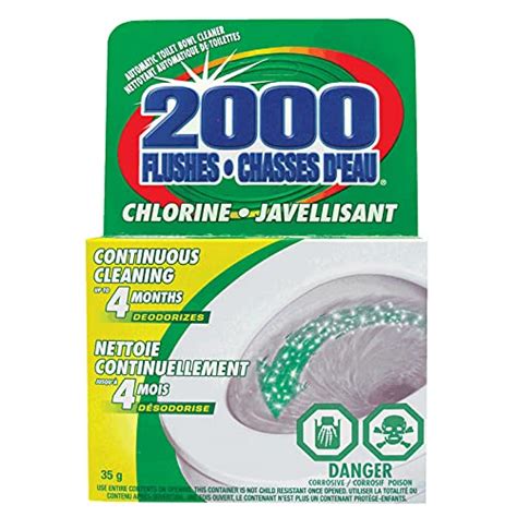 2000 Flushes Nettoyant Automatique Pour Cuvette De Toilette