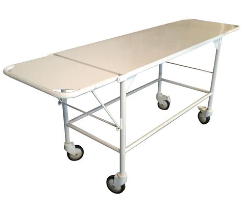 Silver Stainless Steel Patient Stretcher Trolley For Hospital Size