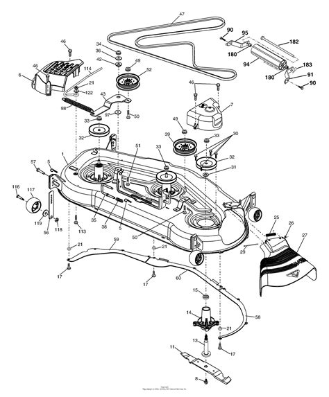 Scotts 2554 Mower Deck Diagram