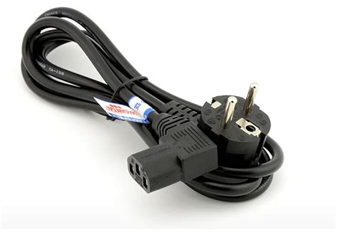 Eu Plug 15m 5ft Angled Ac Power Cord 90 Degree Angle Cable For Tv Hd Printers Monitors Laptop