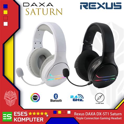 Jual Headset Rexus Daxa Saturn ST1 ST 1 Wireless RGB Headset Gaming