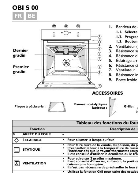 Mode Demploi Four Electrique Whirlpool