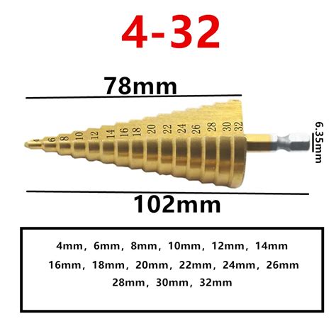 Forets Tag S Rev Tus De Titane HSS 4 32mm Outils Lectriques M Tal Acier