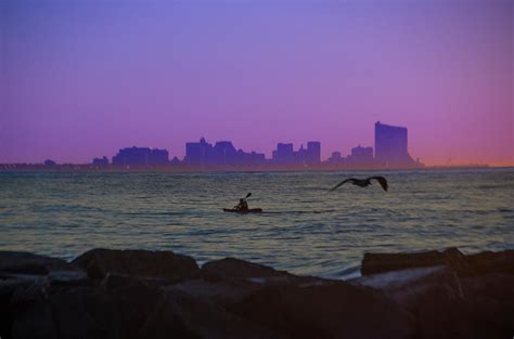 Atlantic City Skyline from Ocean City Photograph by Bill Cannon