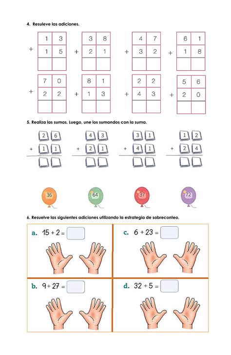 1° Matemáticas Guia 1 Adición Y Sustraccion Pdf