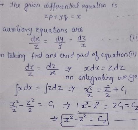 Langrange Theorem Pde Solve Zp Yq X Brainly In