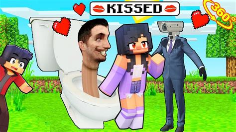 😱 Aphmau Kiss Skibidi Toilet And Cameraman New Boyfriends In Minecraft 360° Youtube