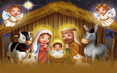 Cartoon Nativity Scene - Animated Nativity Scene Clipart 20 Free Cliparts | Boddeswasusi