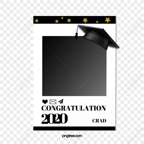 Black Graduation Simple Border,mobile,cartoon,creative PNG White ...