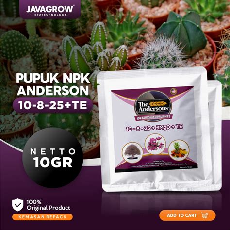 Jual Pupuk Npk Nutrisi Tanaman Osmocote Dekastar Andersons Mgo