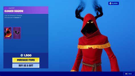 Cloaked Shadow Skin Fortnite Item Shop 2018 12 28 YouTube