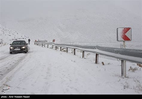 کولاک برف گردنه های چهارمحال و بختیاری را فرا گرفت تسنیم