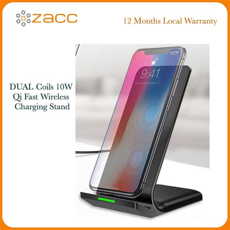 Zacc W Dual Coil Fast Wireless Charging Station