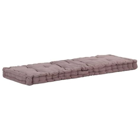 Coussin De Plancher De Palette Coton Matelas De Sol X X Cm Taupe