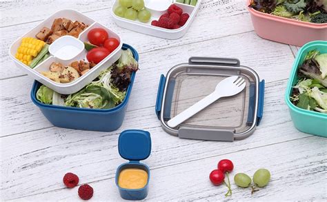 MUJUZE Lunch Box Aveccompartiment De Subdivision Pour Adultes Enfants