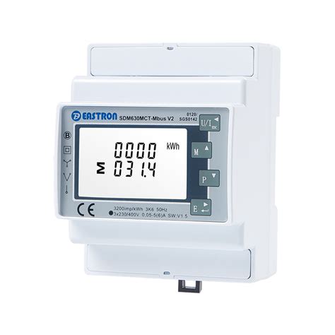 Mbus Ct Operated Din Rail Three Phase Mid Energy Meter Eastron