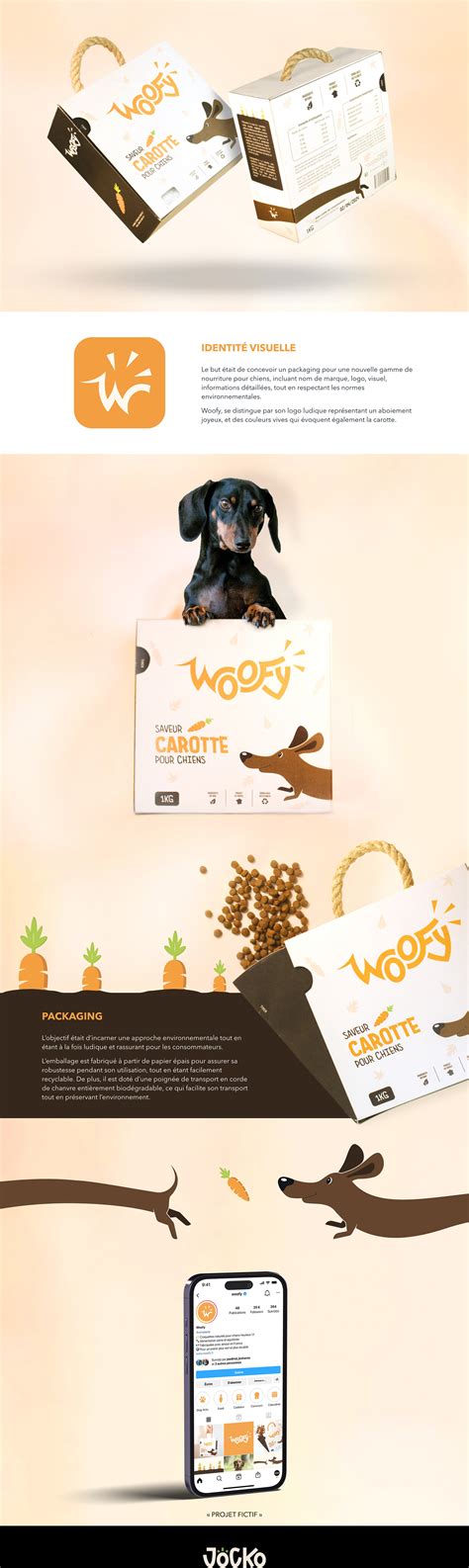 Woofy - Dog food on Behance