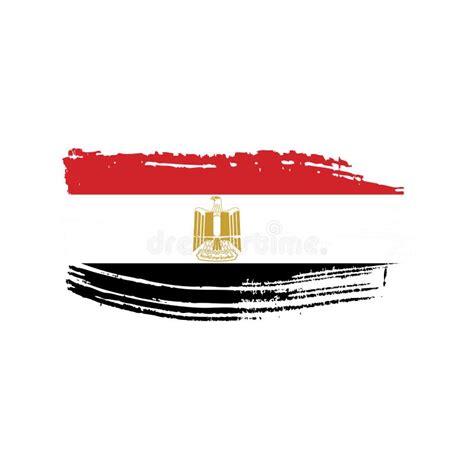 Egypt Flag, Vector Illustration Stock Vector - Illustration of ...