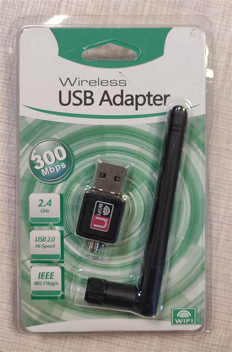 Купити USB WiFi адаптер зовнішня антена 2,4ГГц 300Mbit 20dBm RTL8188ETV ...