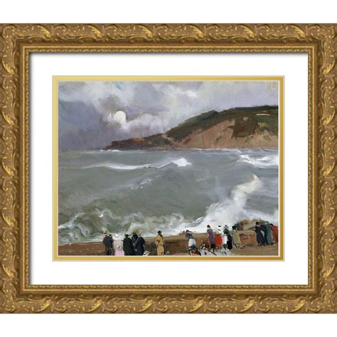 Sorolla Joaquin 14x12 Gold Ornate Wood Framed With Double Matting