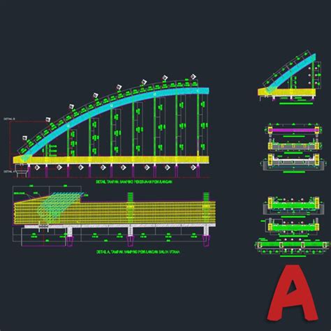 Detail Gambar Autocad Jembatan Sederhana Koleksi Nomer 24