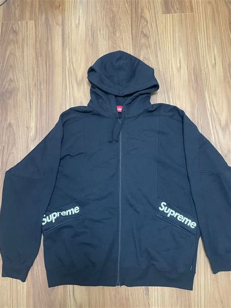 Yahooオークション 20ss Supreme Color Blocked Zip Up Hooded Swea