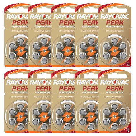 Rayovac Peak A Pcs High Performance Hearing Aid Batteries Zinc Air