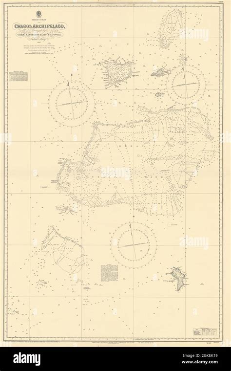 Chagos Archipelago Indian Ocean EAST INDIA COMPANY/Walker chart 1839 ...