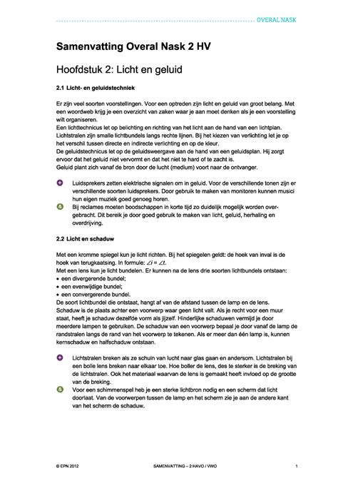 Samenvatting H Natuurkunde Studeersnel