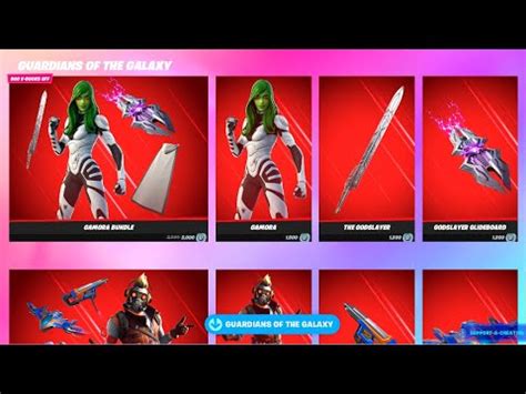 Guardians Of The Galaxy Bundles Fortnite Item Shop Preview Youtube