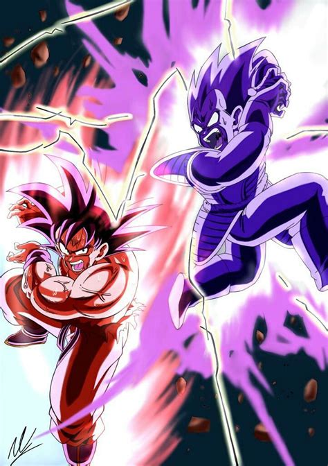 Goku Vs Vegeta Kamehameha Vs Galick Gun Wallpaper